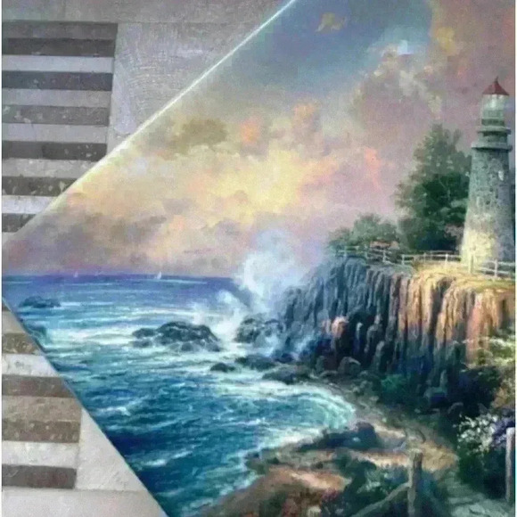 Thomas Kinkade First Edition Plate “A Light in the Dark” The Bradford Exchange - Picture 5 of 17